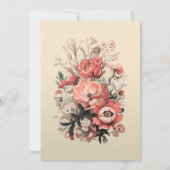 Elégant Simple Mariage Invitations Réception (Dos)