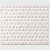 Elegant Simple Merry Kerstmis Cadeaupapier (Vlak)