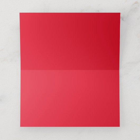 Elegant Simple Minimal Red Heart Script Weddenscha (Binnenkant ongevouwen)