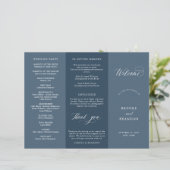 Élégant Simple Minimaliste Programme de Mariage Mo (Debout devant)