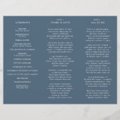 Élégant Simple Minimaliste Programme de Mariage Mo (Dos)