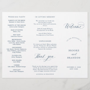 Élégant Simple Minimaliste Programme de Mariage Mo