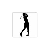 Elegant Simple Modern Golf Personal Stationery Rubberstempel (Afrduk)