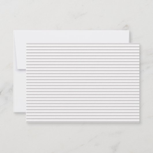 Elegant Simple Modern-scriptreactiekaart RSVP (Achterkant)