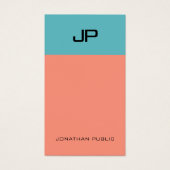 Élégant simple moderne Monogramme professionnel (Devant)