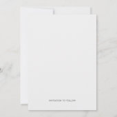 Elegant Simple Moderne Script Photo Wedding Save T Save The Date (Achterkant)