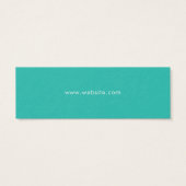 Élégant Simple Moderne Turquoise Prix Tag (Dos)