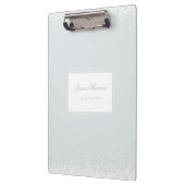 Elegant Simple Monogram Blue Grey White Confetti Klembord (Links)