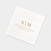 Élégant simple Monogramme simple Mariage minimalis (Gauche)