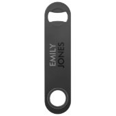 Elégant simple noir et gris personnalisé (Devant)