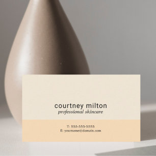 Elegant Simple Pastel Beauty Consultant Visitekaartje