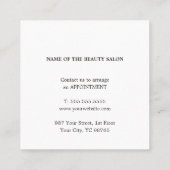 Élégant Simple Pastel Beauty Salon Coupon à rabais (Dos)