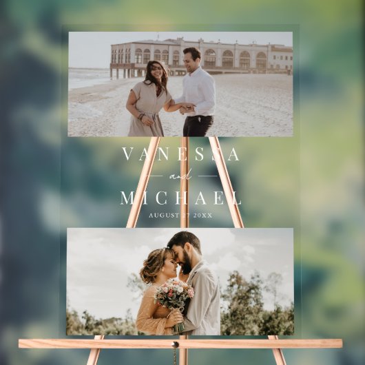 Élégant Simple Photo Mariage (Neutre)