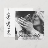 Elegant Simple Photo Save the Date Wedding (Voorkant / Achterkant)