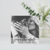Elegant Simple Photo Save the Date Wedding (Staand voorkant)