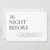 Elegant Simple Rehearings Dinner Invitation Kaart (Voorkant)