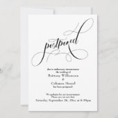 Élégant simple report Mariage Faire-part (Devant)