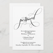 Élégant simple report Mariage Faire-part (Devant / Derrière)