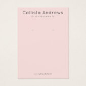 Élégant simple rose Coeur noir Écran (Devant)