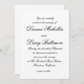 Elegant Simple Script Type Weddenschap Kaart (Voorkant / Achterkant)