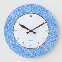 Elegant Simple Sky-Blue Glitter Texture