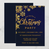 Elegant Simple Snowflake Gold Arch-kerstfeest Kaart (Voorkant / Achterkant)