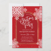 Elegant Simple Snowflake Gold Arch-kerstfeest Kaart (Voorkant)