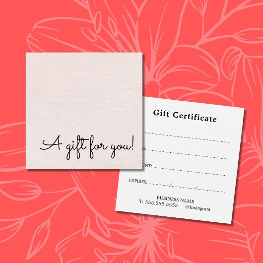 Elegant  Simple Texture Rose Beauty Salon