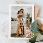 Élégant simple typographie propre mariage photo<br><div class="desc">Elégante simple typographie propre Carte de remerciements photo mariage. Veuillez me contacter si vous avez besoin d'autres articles.</div>