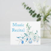 Elegant Simple Unisex Music Overweging Uitnodiging (Staand voorkant)