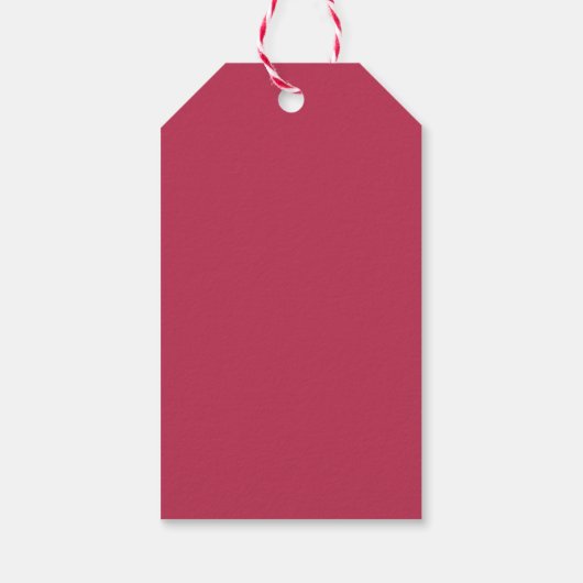 Elegant Simple Viva Magenta Modern Trendy Wedding Cadeaulabel (Achterkant)