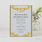 Elegant Simple Wedding Invitation Kaart (Staand voorkant)