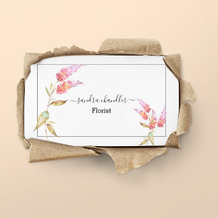 Elegant Simplistic Florist Visitekaartje