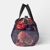 Elegant sinaasappel rood bloemenromantisch monogra plunjezak (Rechts)