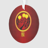 Elégant singe chinois du Nouvel An avec Lanternes  (devant)