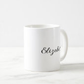 Elegant Sjabloon Jouw naam Hier script Koffiemok (Voorkant rechts)