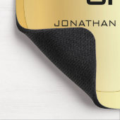 Elegant Sjabloon met aangepaste goudcontrole Muismat (Hoek)