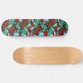 Elégant Skateboard rouge et bleu (Horz)