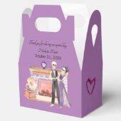 Elegant Skelet Paar Favor Box Bedankdoosjes (Geopend)