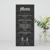 Elegant Skeletons Wedding Menu (Staand voorkant)
