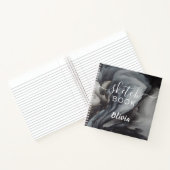 Elegant Sketchbook Jouw naam Script Waterverf Notitieboek (Binnen)
