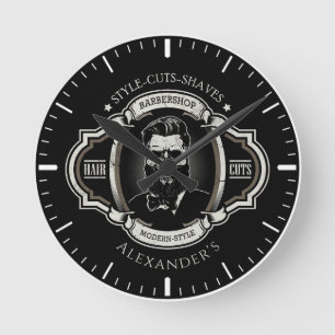 Elegant Skull Personaliseer  Ronde Klok