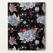 Elegant Skull Rozen Zilver Zwart Planner (Achterkant)