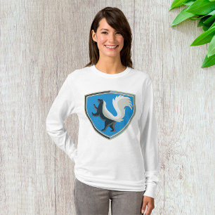Elegant Skunk Emblem Wildlife Geïnspireerd Crest T-shirt
