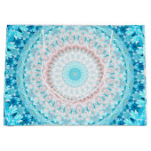 Elegant Sky Blue Crystal Birthday Groot Cadeauzakje (Voorkant)