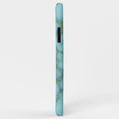 Elegant Sky Blue met Gold Marble en op maat gesned Case-Mate iPhone Case (Achterkant/rechts)
