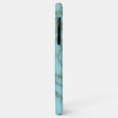 Elegant Sky Blue met Gold Marble en op maat gesned Case-Mate iPhone Case (Achterkant/links)