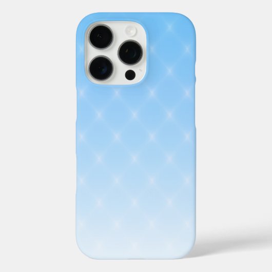 Elegant Sky Blue Ombre Diamond Pattern Case-Mate iPhone Case (Achterkant)
