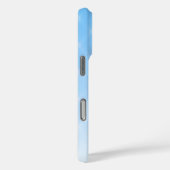 Elegant Sky Blue Ombre Diamond Pattern Case-Mate iPhone Case (Achterkant / Rechts)