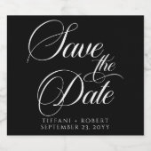 Elegant Sla de bewerkbare datumkleuren op Sparkling Wijnetiket (Enkel label)